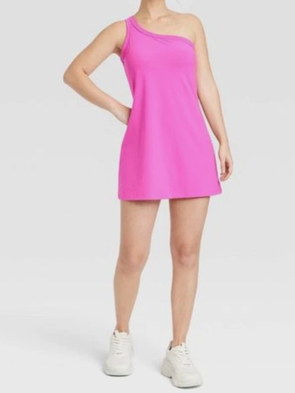 Women's Asymmetrical Athletic Dress All in Motion Pink 1x
